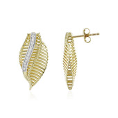 Gouden oorbellen met zirkonen (Ornaments by de Melo)
