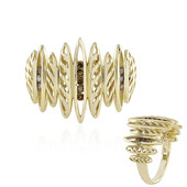 Gouden ring met I2 Champagne Diamanten (Ornaments by de Melo)