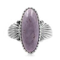 Zilveren ring met een Fluoriet opaal