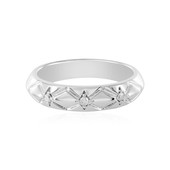 Zilveren ring met PK (J) Diamanten