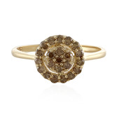 Gouden ring met I3 Bruine Diamanten