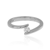Platina ring met een Loepzuivere (F) Diamant (LUCENT DIAMONDS)
