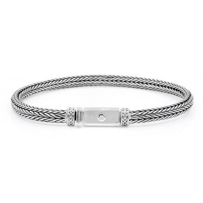 Zilveren armband met een diamant (Nan Collection)
