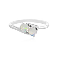 Zilveren ring met Welo-opalen