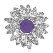 Zilveren hanger met een lavendel jade (MONOSONO COLLECTION)