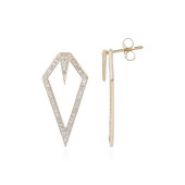 Gouden oorbellen met I3 (H) Diamanten (de Melo)