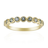Gouden ring met aquamarijnstenen