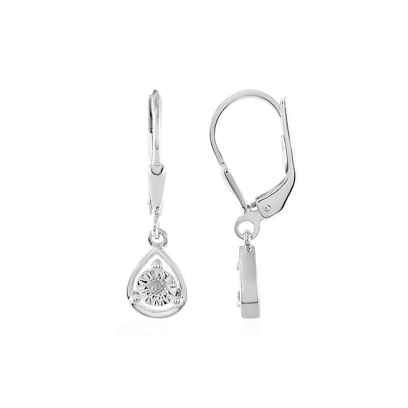 Zilveren oorbellen met (J) Diamanten-3781YE | Juwelo sieraden