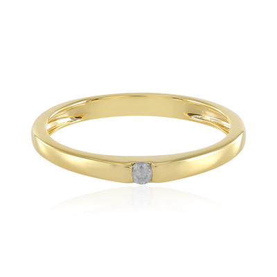 Zilveren ring met een I3 (J) Diamant