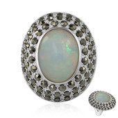 Zilveren ring met een Welo-opaal (Annette classic)