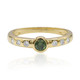 Gouden ring met een groene VS1 diamant (Annette)