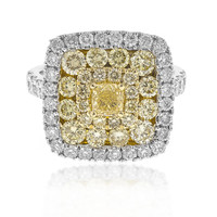 Gouden ring met een gele SI2 diamant (CIRARI)