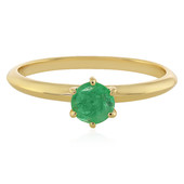Gouden ring met een Ethiopische smaragd