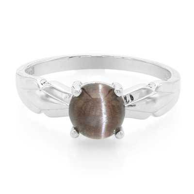Zilveren ring met een kattenoog-scapoliet (Cavill)
