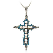 Zilveren halsketting met zoetwater kweekparels (Dallas Prince Designs)