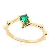 Gouden ring met een AAA Zambia smaragd (de Melo)