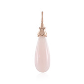 Zilveren hanger met een roze opaal (MONOSONO COLLECTION)