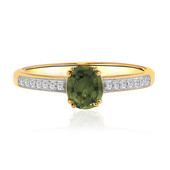 Gouden ring met een Groene Queensland Saffier (Mark Tremonti)