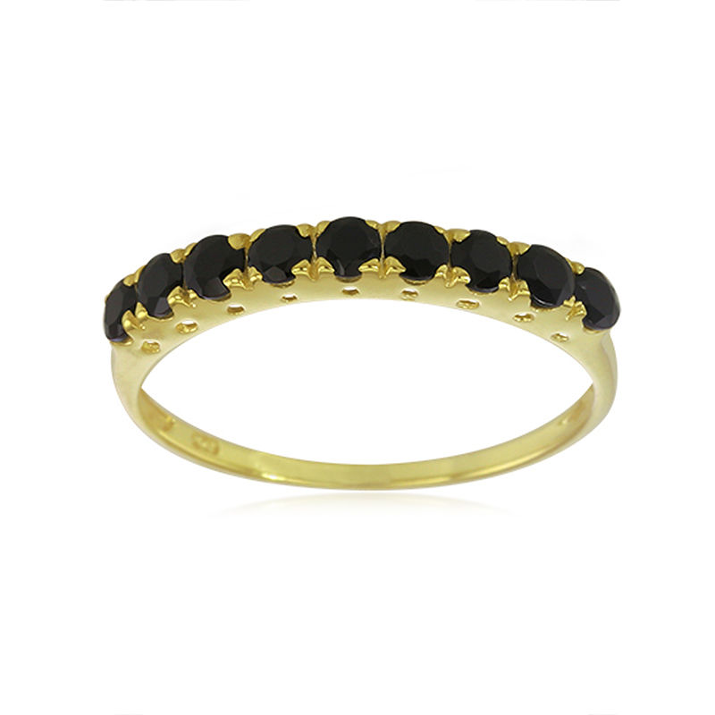 Verwonderlijk Gouden ring met zwarte spinelstenen-7486FN | Juwelo sieraden JT-06
