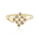 Gouden ring met SI1 Champagne Diamanten
