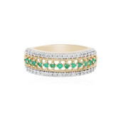 Gouden ring met Braziliaanse smaragdem