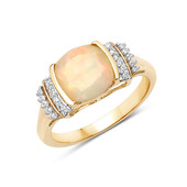 Gouden ring met een AAA Welo-opaal (AMAYANI)