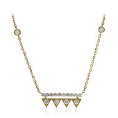 Gouden halsketting met I1 (G) Diamanten (CIRARI)