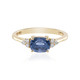 Gouden ring met een Cobaltblauwe Luc Yen spinel (AMAYANI)