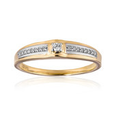 Gouden ring met een SI1 (H) Diamant