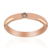 Zilveren ring met een SI1 Argyle Rose De France Diamant (Annette)
