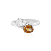 Zilveren ring met een mandarijn zirkoon