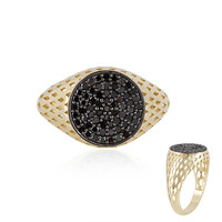 Gouden ring met zwarte diamanten (Ornaments by de Melo)