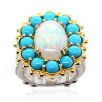 Zilveren ring met een Welo-opaal (Dallas Prince Designs)