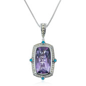 Zilveren halsketting met een lavendel amethist (Dallas Prince Designs)