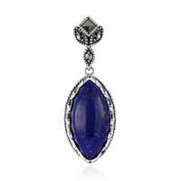 Zilveren hanger met een lapis lazuli (Annette classic)