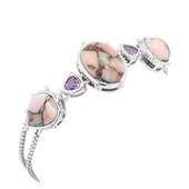 Zilveren armband met een Roze Opaal Mozaïek (Dallas Prince Designs)