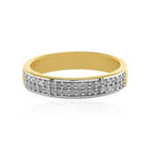Zilveren ring met I4 (J) Diamanten
