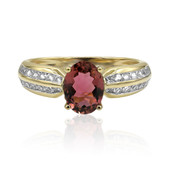 Gouden ring met een roze toermalijn (Adela Gold)