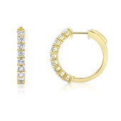 Gouden oorbellen met I1 (H) Diamanten (CIRARI)