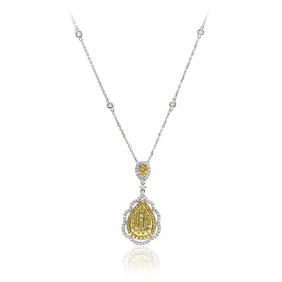Gouden halsketting met een SI2 diamant (CIRARI)