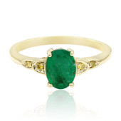 Gouden ring met een Zambia-smaragd (Annette)