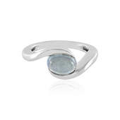 Zilveren ring met een Ofiki Aquamarijn
