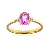 Gouden ring met een roze saffier (CIRARI)