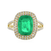 Gouden ring met een Ethiopische smaragd (AMAYANI)