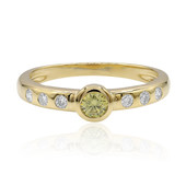 Gouden ring met een gele VS1 diamant (Annette)