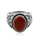 Zilveren ring met een rode jaspis (Desert Chic)