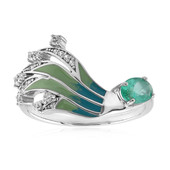 Zilveren ring met een Russische smaragd (SAELOCANA)