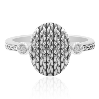 Zilveren ring met diamanten (Nan Collection)