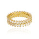 Gouden ring met zirkonen (de Melo)