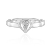 Zilveren ring met een I2 (J) Diamant